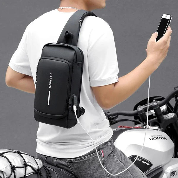 BOLSO MANOS LIBRES ANTIRROBO IMPERMEABLE