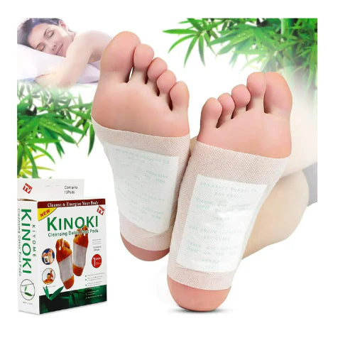 Parches Desintoxicantes Kinoki® Limpia tu cuerpo naturalmente mientras duermes 😴🦶🌿