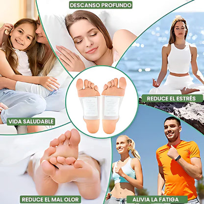 Parches Desintoxicantes Kinoki® Limpia tu cuerpo naturalmente mientras duermes 😴🦶🌿