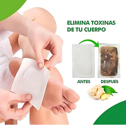 Parches Desintoxicantes Kinoki® Limpia tu cuerpo naturalmente mientras duermes 😴🦶🌿