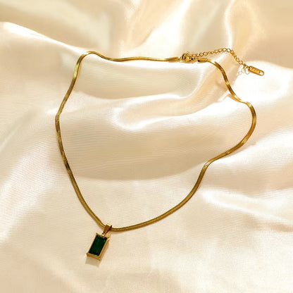 Collar con Cristal de Jade® y baño de oro + Ebook Gratis