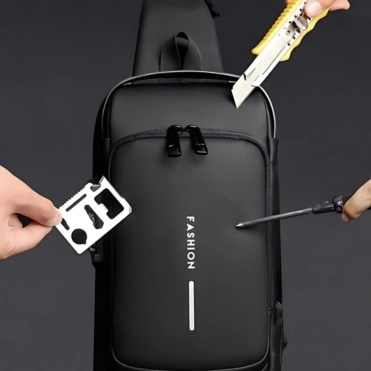 BOLSO MANOS LIBRES ANTIRROBO IMPERMEABLE