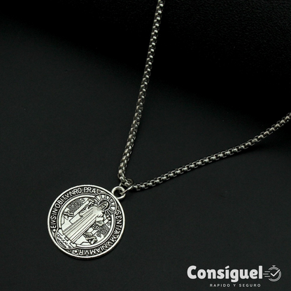 🙏Collar medalla de San Benito™  - Protección y abundancia para tu vida✝️