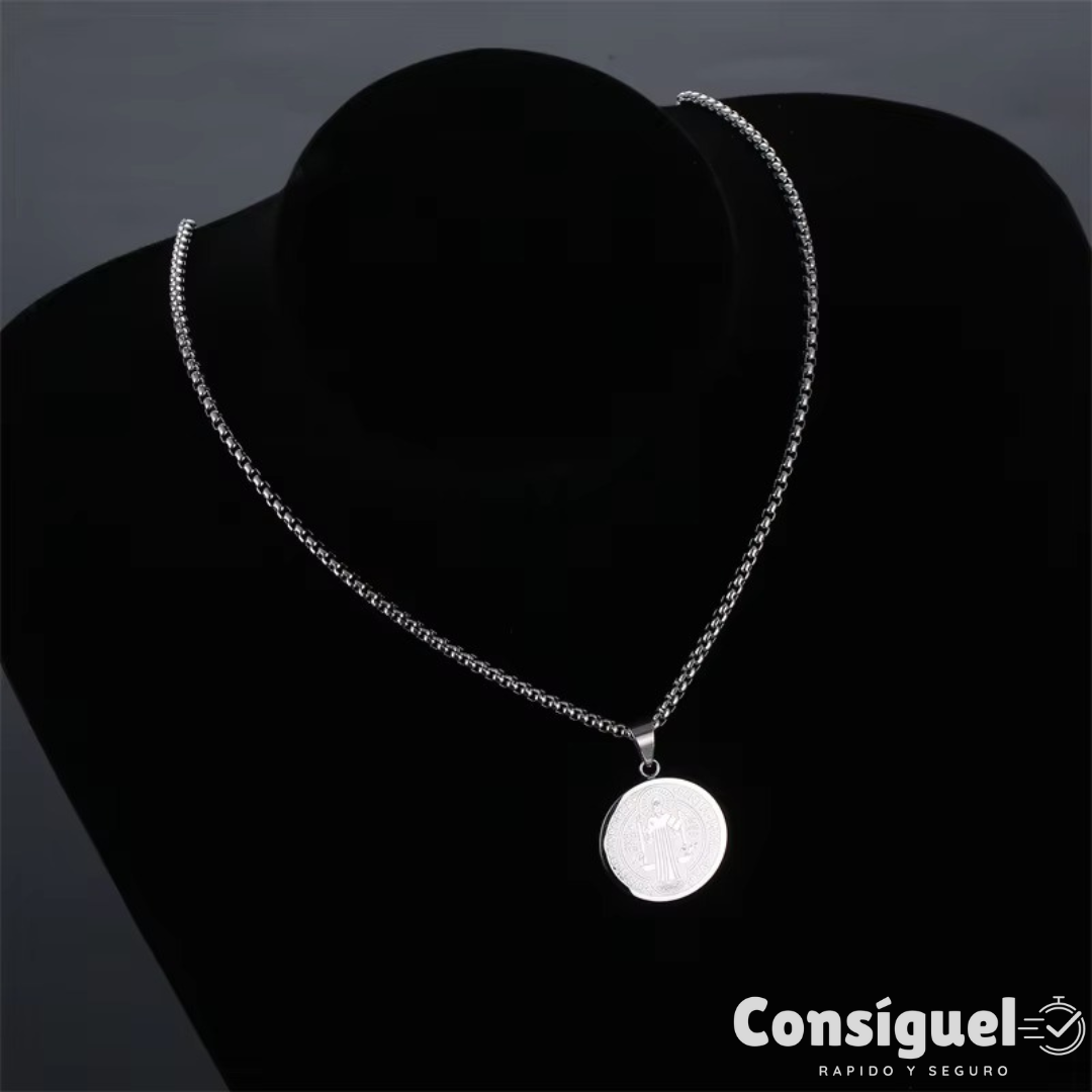 🙏Collar medalla de San Benito™  - Protección y abundancia para tu vida✝️