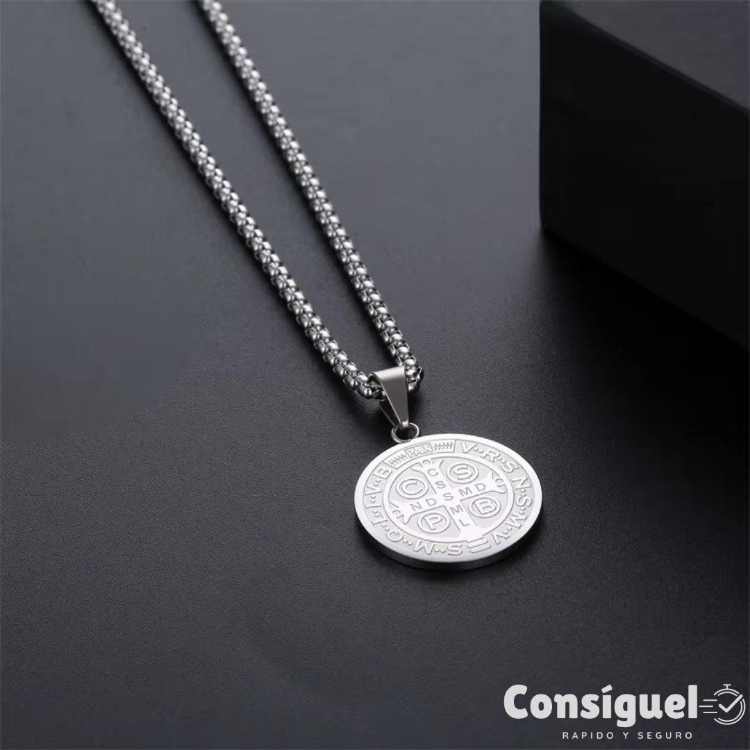 🙏Collar medalla de San Benito™  - Protección y abundancia para tu vida✝️