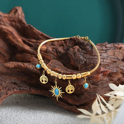 Pulsera - Serenidad Eterna chapada en oro