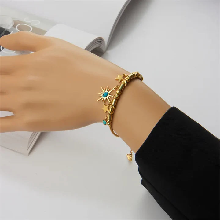 Pulsera - Serenidad Eterna chapada en oro